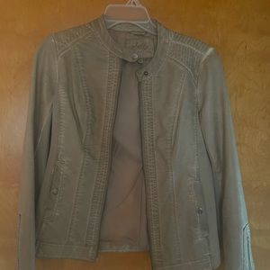 Leather Jacket color Tan